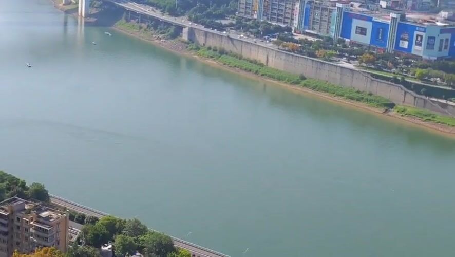 Morning views capture Chongqing's Yuzhong District from above