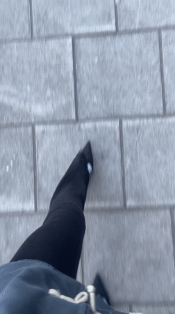 London witnesses capture street walker, woman at window