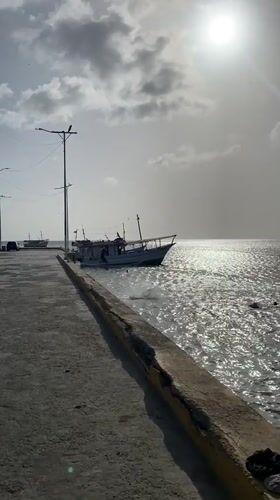 Evening coastal scenes captured along Juan Griego waterfront