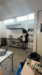 Person in white dress spotted in Mexico City kitchen