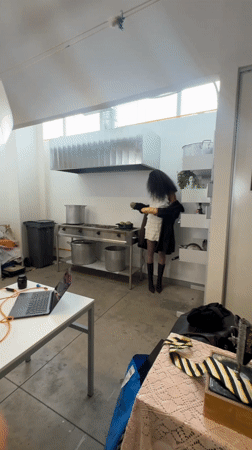 Person in white dress spotted in Mexico City kitchen