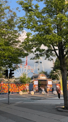 Witnesses document Tivoli Friheden amusement park entrance in Aarhus