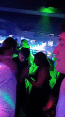Nightclub packed with dancers in early morning Plovdiv scene