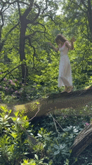 Woman explores Leeds woodland, swan family spotted nesting nearby