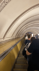 Afternoon life documented across Moscow Metro stations and shops