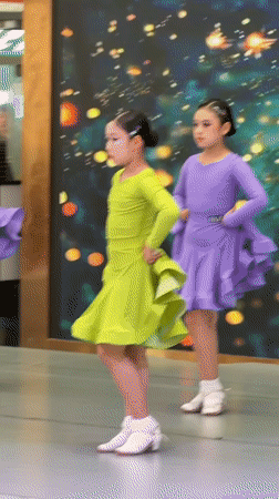 Young dancers perform cultural routines in Jiulongpo District