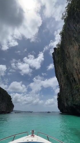 Boat trip through Ao Nang's limestone karst seascape