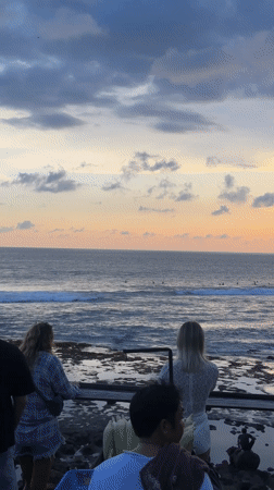Sunset gathering draws crowds to Canggu beaches, Indonesia