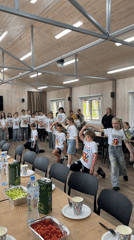 Children participate in group activities at Birobidzhan facility