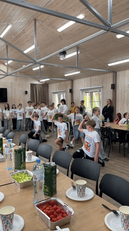 Children participate in group activities at Birobidzhan facility