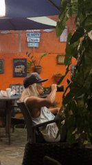 Person observed at outdoor restaurant in Kuta, Indonesia
