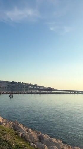Coastal landscapes captured on video in Bar, Montenegro