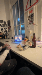 Late-night YouTube session at a Buenos Aires desk