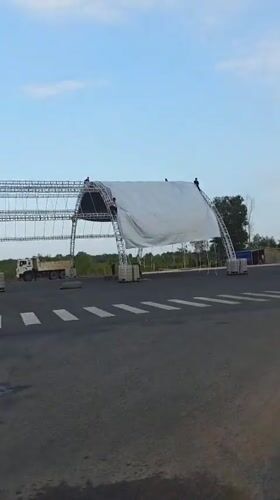 Construction project underway near crosswalk in Mui Ne