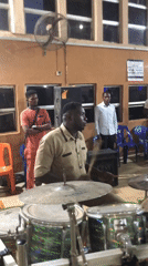 Church band performs praise service in Nsugpe, Nigeria