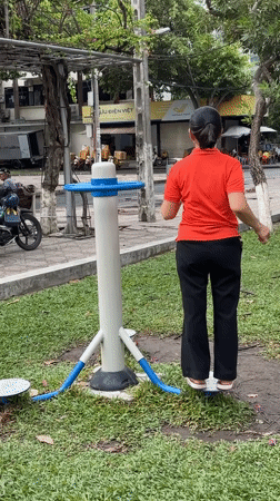 Morning life in Nha Trang: parks, street vendors, and fountain dogs