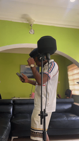 Recording session documented at Abuja studio over one hour