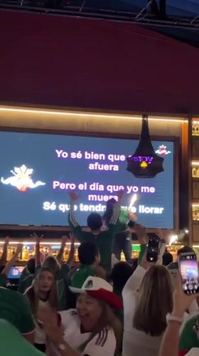 Mexico City bar erupts watching a big sports moment