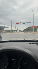 Fire truck responds through Arlington intersection on Arkansas road
