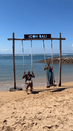 Beach swings and indoor play at Icon Bali, Denpasar