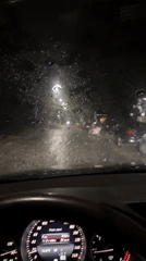 Heavy rain recorded by dashcam in Plovdiv, Bulgaria