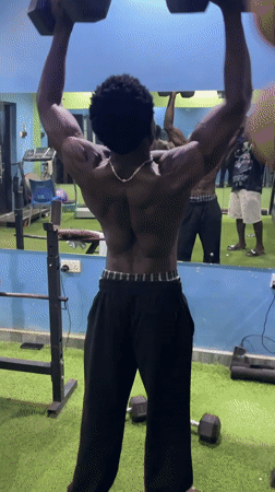 Evening workout session documented at Akwanga gym facility