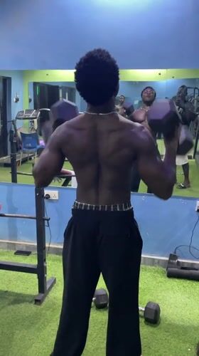 Evening workout session documented at Akwanga gym facility