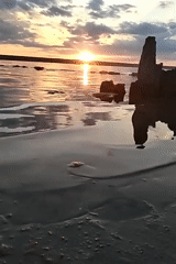 Sunset hour on Odesa's Black Sea shore, June 2026