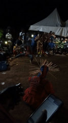 Nighttime cultural dance performance draws crowds in Otukpa, Nigeria