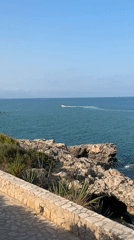 Afternoon along the rocky coast of Orpesa, Spain