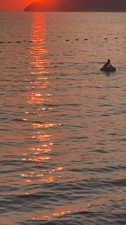 Golden hour across Bar, Montenegro's Adriatic waterfront