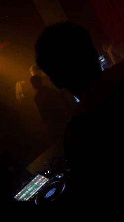 Moscow club scene captured during late night entertainment session