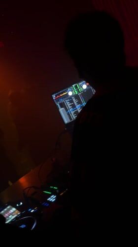 Moscow club scene captured during late night entertainment session