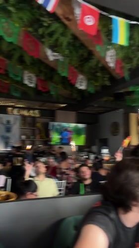 Watching the game at Cantina Lomas in Tlaxcalancingo