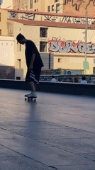 Skaters running tricks in a Barcelona plaza on a summer afternoon