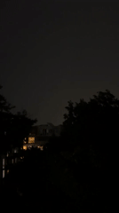 Lightning storm lights up a Plovdiv summer night