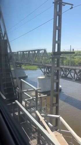 Train journey through Krasnodar region documented by passenger
