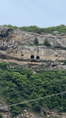 Cave entrances spotted on Georgian hillside near power lines