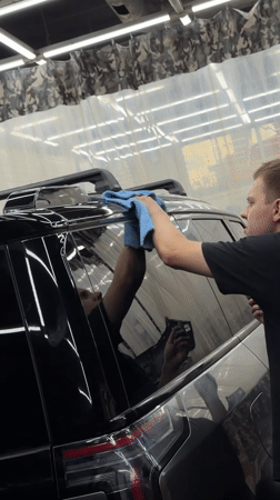 Full detailing session on two cars in Krasnoyarsk shop