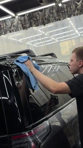 Full detailing session on two cars in Krasnoyarsk shop