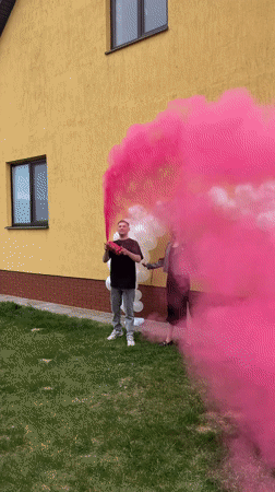 Gender reveal party announces baby girl in Belarus