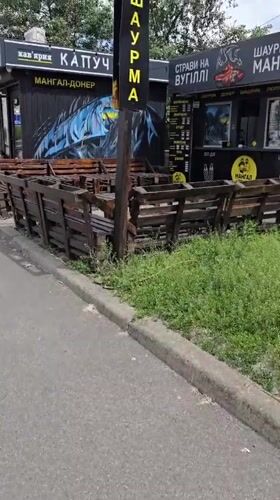 Ordinary street life documented across Kyiv neighborhoods during June morning