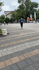 Marathon event held in Pleven Bulgaria city square