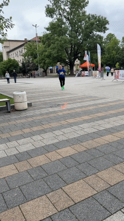 Marathon event held in Pleven Bulgaria city square