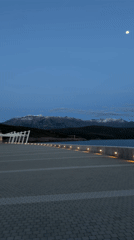 Evening pier scenes captured in coastal Montenegro town
