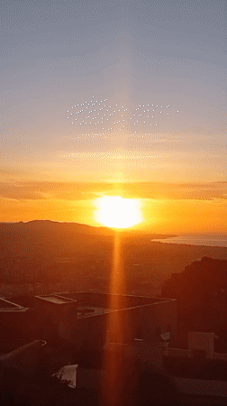 Sunset over Barcelona captured from multiple angles