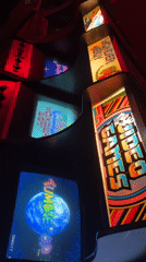 Late-night arcade visit and city drive captured in Buenos Aires