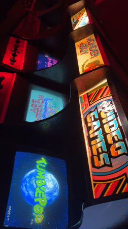 Late-night arcade visit and city drive captured in Buenos Aires