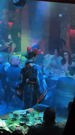 Traditional dance performance entertains diners at Belgrade restaurant