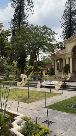 Morning wildlife activity observed at Kathmandu historical garden estate